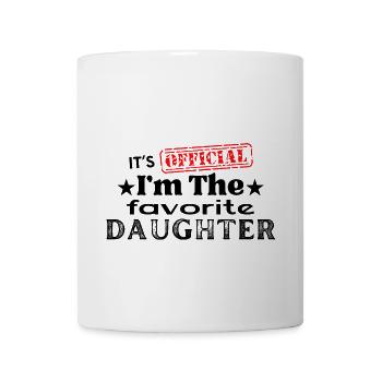 It's Official I'm The Favorite daughter In Law - Coffee/Tea Mug - white - Front