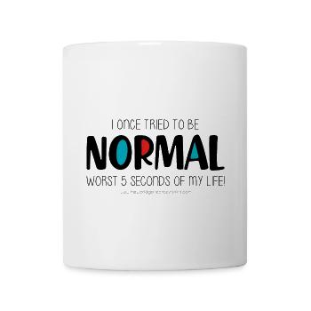 I once tried to be normal - Coffee/Tea Mug - white - Front