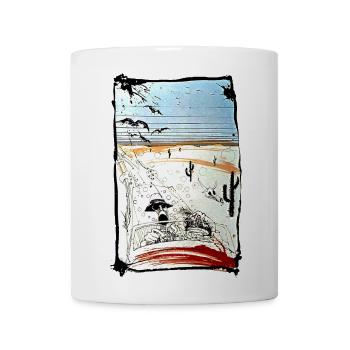 Desert Road Skull Fear & Loathing Drive - Coffee/Tea Mug - white - Front