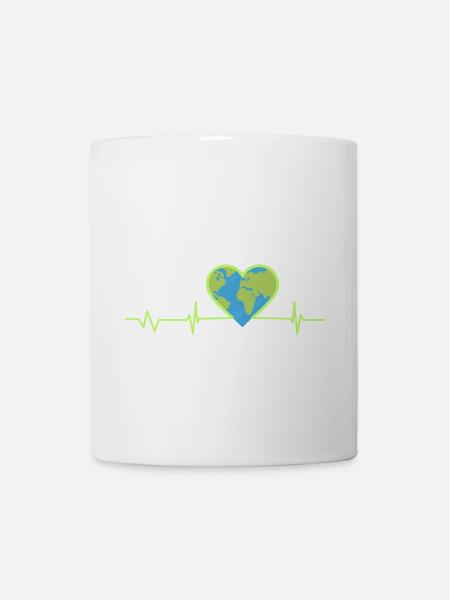Love - Earth Day - Heart - Coffee/Tea Mug - white