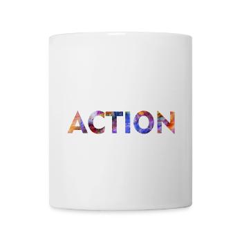 Action Logo Design - Coffee/Tea Mug - white - Front