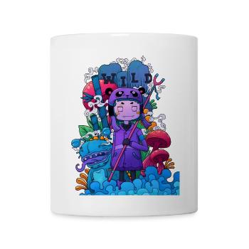 Wild Dreamer Neon Mushrooms - Coffee/Tea Mug - white - Front