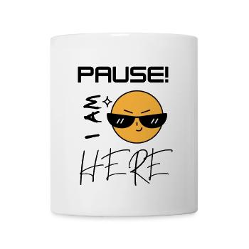 PAUSE - Coffee/Tea Mug - white - Front