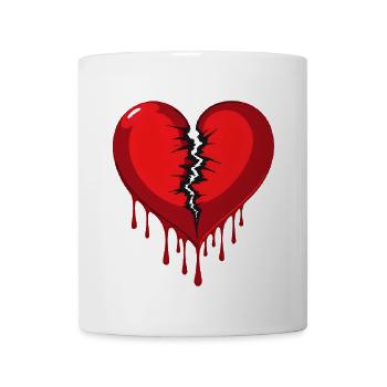 broken heart - Coffee/Tea Mug - white - Front