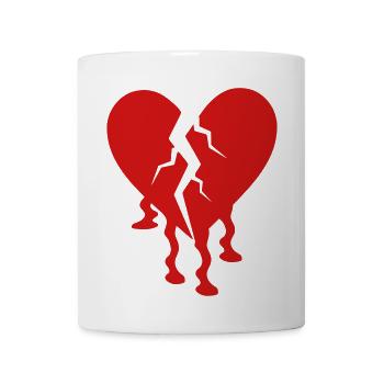 Broken Heart - Coffee/Tea Mug - white - Front