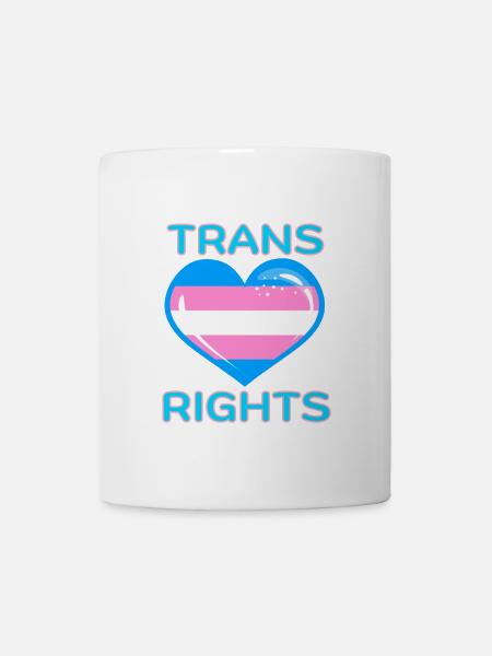 TRANS RIGHTS - Coffee/Tea Mug - white