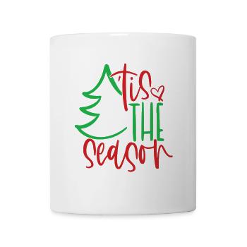 Festive Christmas Tree Season Shirt - Coffee/Tea Mug - white - Front