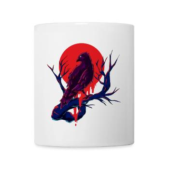Crow Raven - Coffee/Tea Mug - white - Front