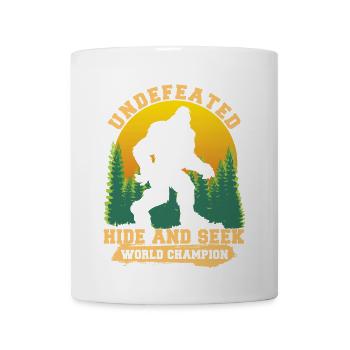 BigFoot Undefeated Hide and Seak World Champion - Coffee/Tea Mug - white - Front