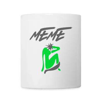 cut meme - Coffee/Tea Mug - white - Front