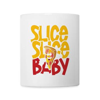 Slice slice baby pizza - Coffee/Tea Mug - white - Front