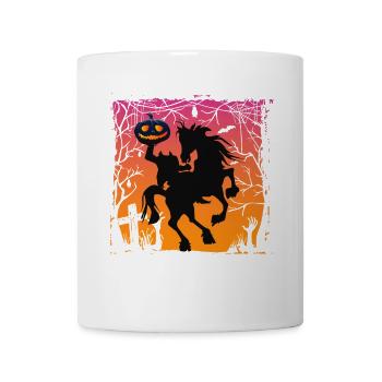Vintage Headless Horseman Vintage Silhouette - Coffee/Tea Mug - white - Front