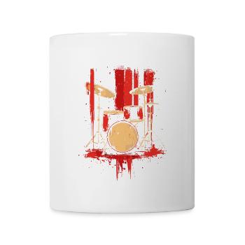 Trap Set Retro Style - Coffee/Tea Mug - white - Front