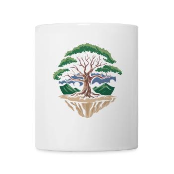 Floating Harmony Tree - Coffee/Tea Mug - white - Front