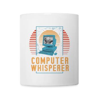 Retro Computer Whisperer - Coffee/Tea Mug - white - Front