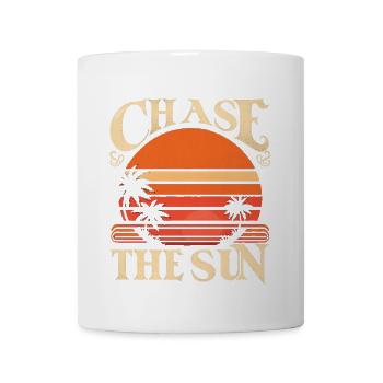 Chase the Sun Sunset Scene - Coffee/Tea Mug - white - Front