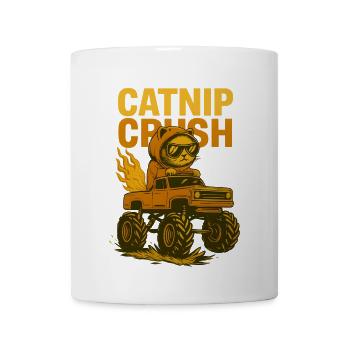 Cool Cat Monstertruck - Coffee/Tea Mug - white - Front