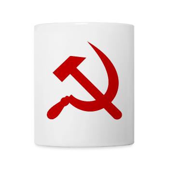 Communism hammer and sickle - Coffee/Tea Mug - white - Front