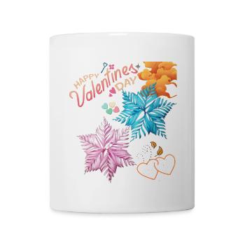 Valentines day loves till the very end - Coffee/Tea Mug - white - Front