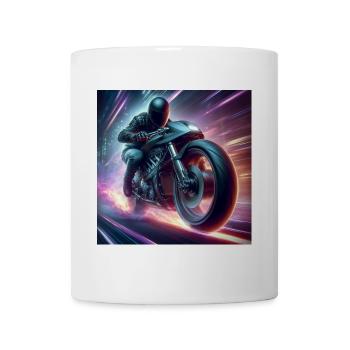 Motorcycle Born to Ride High Speed Freedom Fire - Coffee/Tea Mug - white - Front