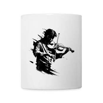 Violin Guy - Coffee/Tea Mug - white - Front