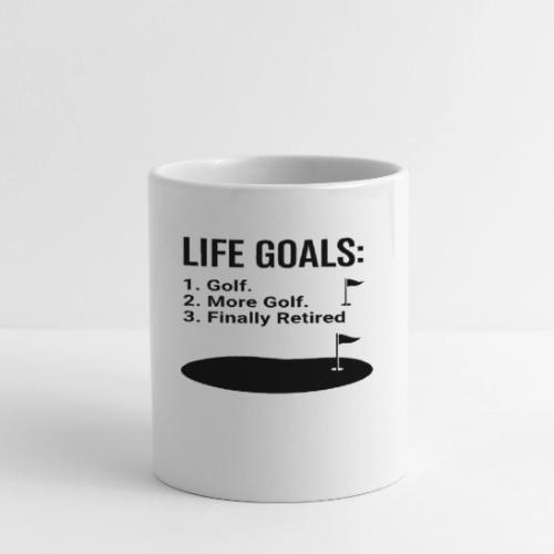 Life Goals: Golf More Retired - Golf Gag Gift Tee - Coffee/Tea Mug