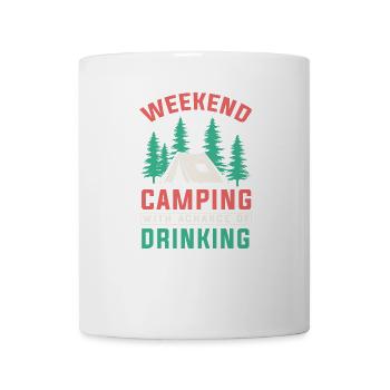 Campfire and Beer Vibes - Coffee/Tea Mug - white - Front