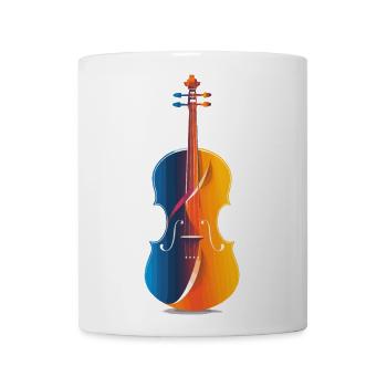 Violin Comic Look - Coffee/Tea Mug - white - Front