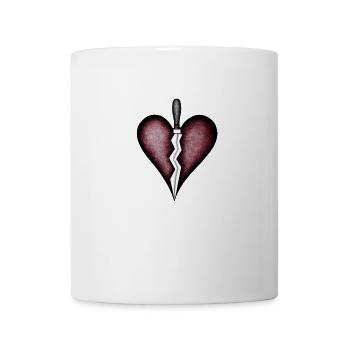 Broken Hearted - Coffee/Tea Mug - white - Front