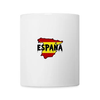 España Map with Dripping Text Design - Coffee/Tea Mug - white - Front
