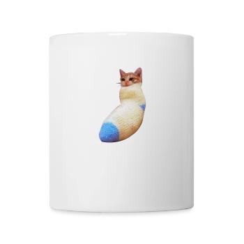sadcat sock meme funny - Coffee/Tea Mug - white - Front