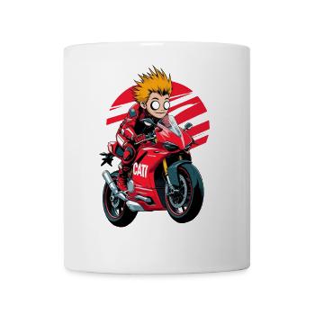Manga Ducati Rider - Coffee/Tea Mug - white - Front