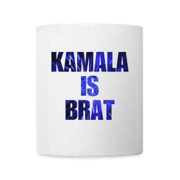 Kamala Harris is brat, 2024 presidential Campaign - Coffee/Tea Mug - white - Front