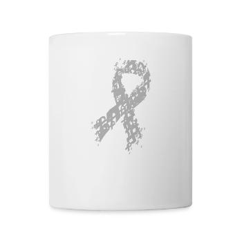 White Lungcancer Tshirt - Coffee/Tea Mug - white - Front