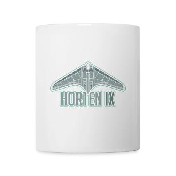 Horten Ho229 Go229 IX Stealth Plane Flying Wing - Coffee/Tea Mug - white - Front