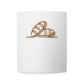 Lineart Bread Maker Bread Dough Bread Queen Bread - Coffee/Tea Mug - white - Front