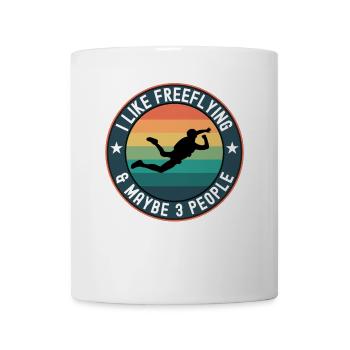 I Like Freeflying Funny Skydiver - Coffee/Tea Mug - white - Front
