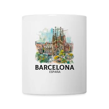 barcelona spain espana - Coffee/Tea Mug - white - Front