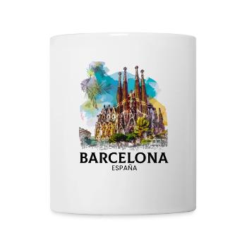 barcelona spain espana - Coffee/Tea Mug - white - Front