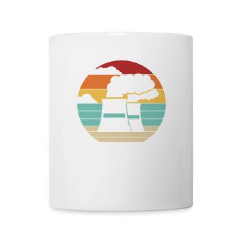 Retro Nuclear Power Plant Energy Uranium Nuclear - Coffee/Tea Mug - white - Front