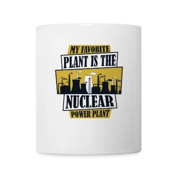 Favorite Plant Is Nuclear Power Plant Nuclear - Coffee/Tea Mug - white - Front