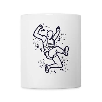 Long Jumper Long Jumping Kids Long Jump - Coffee/Tea Mug - white - Front