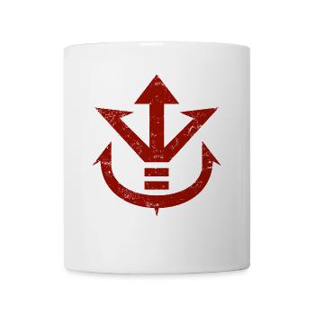 Royal Crest (grunge) - Coffee/Tea Mug - white - Front