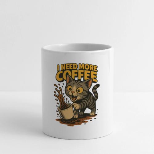 I Need More Coffee Cat Funny T-Shirt - Coffee/Tea Mug