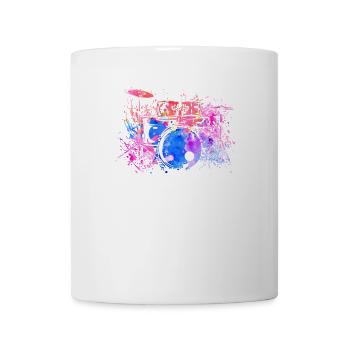Drummer Drums Drumsticks Musician Outfit - Coffee/Tea Mug - white - Front