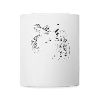 Drummer Drums Drumsticks Musician Outfit - Coffee/Tea Mug - white - Front
