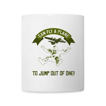 Skydive parachutist, parachute skydiver gift - Coffee/Tea Mug - white - Front