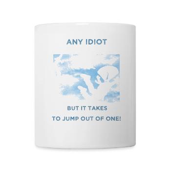 Skydive parachutist, parachute skydiver gift - Coffee/Tea Mug - white - Front