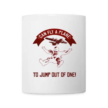 Skydive parachutist, parachute skydiver gift - Coffee/Tea Mug - white - Front