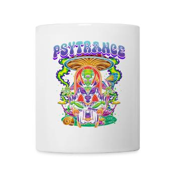 Techno House Party Edm Festival Goa Rave Psytrance - Coffee/Tea Mug - white - Front